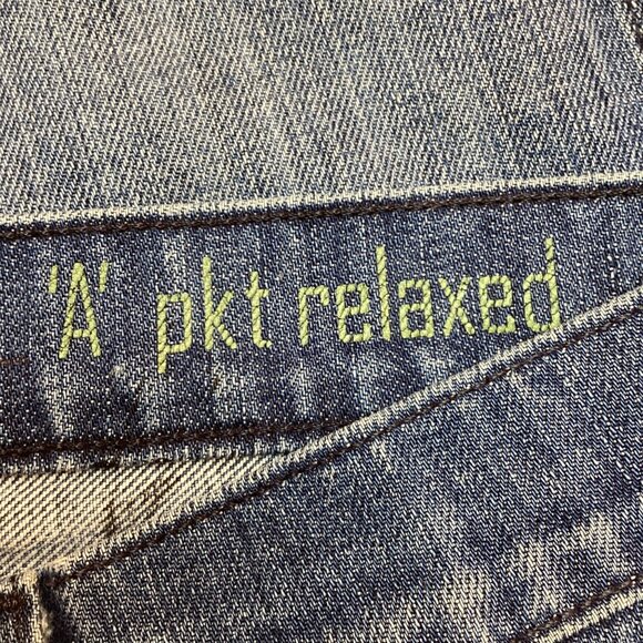 7 For All Mankind  Relaxed WIDE LEG  Jeans Womens 29 Medium Wash Denim 100% Cott - Picture 10 of 12